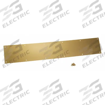 APPROVED VENDOR Door Kick Plate: 34 in Wd, 8 in Ht - Standard Door Kick Plates