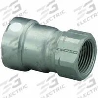 VIEGA MEGAPRESS Crimp Adapter Fitting: 1 1/2 in Pipe x 1 1/2 in Pipe Size, Press-fit x FNPT, FKM (MPN 84295). Key specifications — Brand: VIEGA MEGAPRESS.