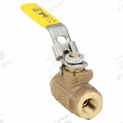 APOLLO Manual Two-Way Ball Valve: 1/4 in, Bronze, Straight, FNPT x FNPT, 600 psi Max. Pressure (CWP) (MPN 7010127). Key specifications — Brand: APOLLO; Handle: Locking Lever.