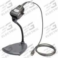 BRADY Barcode Scanner: Hospitality/Industrial/Retail, Corded Barcode Label Scanner, Stand, 176698. Key specifications — Includes: Stand; Scanner Attachments Included: Scanner Base; Scanner Cable Required: Scanner Cable Required; Brand: BRADY; Connection Type: Cable; Color: Dark Gray; Image Scan Type: 2D Scanner.