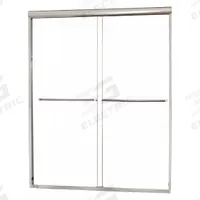 FOREMOST Shower Door: 56 in Min. Door Wd, 60 in Max. Door Wd, 72 in Overall Ht, Clear Tempered Glass (MPN CVSS6072-CL-SV). Key specifications — Brand: FOREMOST.