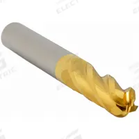 APPROVED VENDOR Ball End Mill: Carbide, TiN Coated, 4 Flute, 1/8" Mill Dia, 3/4" LOC, 2-1/4" OAL (MPN 226-001002)