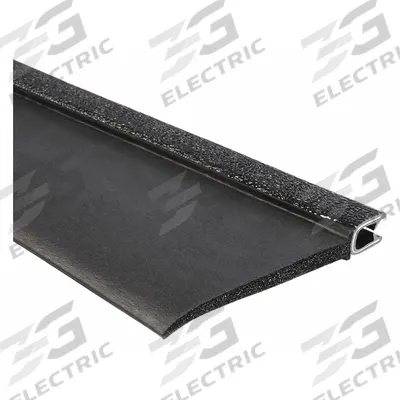 TRIM LOK Trim Seal: Top Flap, 25 ft Overall Lg, PVC Outer - Flap Seal