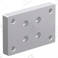 Base Plate: 10 Series, Aluminum, 2 1/2 in x 1/2 in x 3 3/4 in, Drop-In, Quad, Adj (MPN 2418). Key specifications — Includes Fasteners: No; Mounting Type: Drop-In; System of Measurement: Inch; Finish: Anodized; Brand: 80/20; Material: Aluminum; Product Type: Flange Mount Caster Base Plate; Adjustable: Yes.