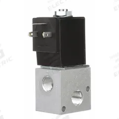 ARO Solenoid Air Control Valve: CAT, Three-Way / Two-Position, 12V DC, 1/4 in Female NPT (MPN CAT77S-012-D). Key specifications — attr1092969: Non-Locking; attr1086920: CAT77S-012-D; attr1092977: Spring Return.