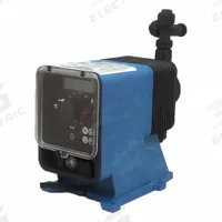 PULSATRON Chemical Metering Pump: Solenoid, 115V AC, 1/5 hp HP, PP Head, CSPE/PTFE Diaphragm, 1000:1 (MPN LMB4TA-PTC1-G19). Key specifications — Brand: PULSATRON; Diaphragm Material: CSPE/PTFE; Reproducibility: ±2.0%; Nameplate Voltage: 115V AC; Check Ball Material: Ceramic; Fitting Material: PP; Seal Material: PTFE.