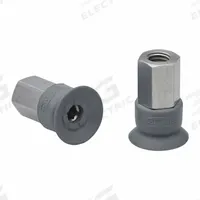 SCHMALZ Vacuum Pad Assembly: M5, 13.2 mm Pad Dia, NBR, 55 A, Gray, 18.6 mm Pad Ht (MPN 10.01.01.14157). Key specifications — attr1019168: 55 A; attr1019165: 10.01.01.14157; attr1019167: SCHMALZ; attr1019180: Gray.