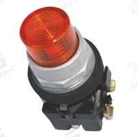 EATON Extended Push Button: Amber, 30 mm Mounting Size, Non-Metallic, Momentary (MPN HT8GBAF7). Key specifications — Brand: EATON; Action: Momentary; Series: HT800; Push Button Material Type: Non-Metallic.