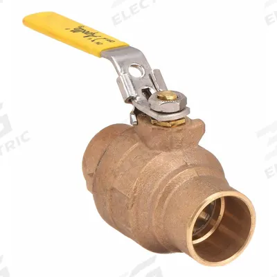 APOLLO Manual Two-Way Ball Valve: 1 1/2 in, Bronze, Straight, Sweat x Sweat, Full Port - Bronze Ball Valves