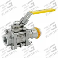 APOLLO Ball Valve: 2 in, Stainless Steel, Straight Valve Body, Press x NPT, Full Port Ball Port (MPN 123457485). Key specifications — Brand: APOLLO; Handle: Lever.