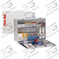 FIRST AID ONLY First Aid Kit and Housing: 348 Components, ANSI/ISEA Z308.1-2021, Type I/II, Class A (MPN 91337). Key specifications — ANSI Standard Met: ANSI/ISEA Z308.1-2021; Adhesive Bandages Included: (10) Fingertip Bandages; Oral and Inhalant Medicinals Included: (50) Antacids; Topical Medicinals Included: (10) Hand Sanitizer Packets; Wound Dressings Included: Cold Pack; Unitized: Unitized.