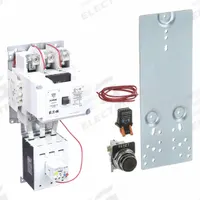 EATON Magnetic Motor Starter: Reversing, 3 Poles, NEMA Size 4, 135 A, 120V AC Coil (MPN AN19NN0A5E140-CRK). Key specifications — Brand: EATON; Auxiliary Contact Form: 1NO; Coil Voltage: 120V AC; Phase: Three; Operator: None; Operator Controls: None; Auxiliary Contacts Included: 1NO; Signaling Features: Pilot Light.