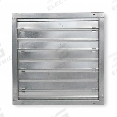 Dayton 23"H-W 12"L Squ Stl Mtrzd Cntrl Dampr: 12 in L, 23 in H, 23 in W, 1 1/2 in Flange Wd - Rectangular Motorized Control Dampers