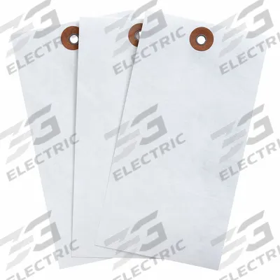 BRADY Shipping Tag: #7, 5 3/4 in Tag Ht, 2 7/8 in Tag Wd, White, Tyvek, Plain Tag - Colored Tyvek Shipping Tags