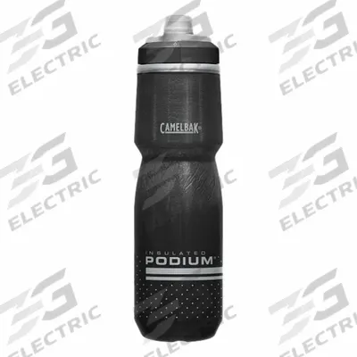 CAMELBAK Bottle: 24 oz Capacity, Black, Polypropylene, BPA-Free, 10 1/2 in Overall Ht - Insulated Plastic Squeeze Bottles