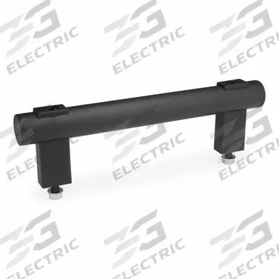 JW WINCO Pull Handle: Threaded Holes, Front-Mount, 19.69 in Mounting Hole Center to Center - Load-Rated Straight-Leg Tubular Pull Handles