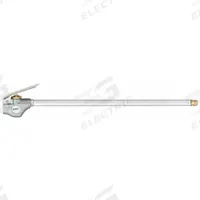 SPEEDAIRE Air Gun: Thumb-Lever Grip, Zinc, 1/4 in Female NPT, 1 Nozzle(s), Straight, Focused, 12 in (MPN 52CF71). Key specifications — attr1328526: Zinc; attr1328500: Nozzle, Brass Tip; attr1328508: SPEEDAIRE; attr1328515: No; attr1328533: Yes.