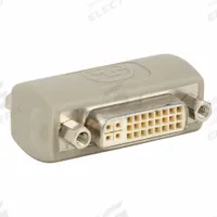 MONOPRICE Video Adapter: (1) DVI Female x (1) DVI Female Adapter, Gray (MPN 3618). Key specifications — Product Type: Video Adapter; Manufacturer Part Number: 3618; Brand: MONOPRICE; End 1 Connection Type: DVI Female; End 2 Connection Type: DVI Female.