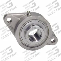 IPTCI BEARINGS 2 Bolt Flange Bearing: Radial Ball, 1 1/8 in Bore, SS, Set Screws, 5 9/16 in Lg (MPN SUCSFL206-18). Key specifications — Bore Type: Cylindrical; Brand: IPTCI BEARINGS; Lubricant Material: H-1 Grease; Mounting Bolt Size: 3/8 in; Split Housing: Not Split; System of Measurement: Inch.