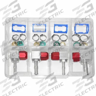 AIRSEPT AC Line 90 Degrees Repair Kit: Line-to-Hose Connector Assortments, 76726 - Fleet and Vehicle Maintenance