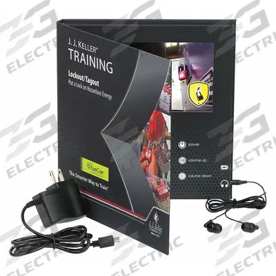 JJ KELLER Training Video: (5) Employee Handbooks/AC Adapter/Earbuds/Training Log - Lockout Tagout Safety Training