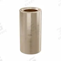 Sleeve Bearing: Bronze, SAE 841, 1/2 in Bore, 3/4 in OD, 1 1/2 in Lg, -35°F to 300°F, 5 PK (MPN AA744-01B). Key specifications — System of Measurement: Inch; Material Grade: SAE 841; Brand: OILITE.