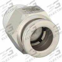 SMC Push-Fit Adapter Fitting: 3/8 in OD x 1/4 in OD Size, Push-to-Connect x MNPT, Stainless Steel (MPN KQG2H11-N02S). Key specifications — Brand: SMC; Thread Size A: 1/4".