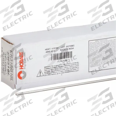 HOBART Welding Rod: Stainless Steel, ER316/316L, 1/8 in x 36 in - ER316L TIG Welding Rods