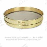 ADVANTECH Standard Stainless Steel Cloth Test Sieve: Stainless Steel, 8 in Outside Dia, 1 5/8 in Ht (MPN 170BS8H). Key specifications — Screen Material: Stainless Steel; Brand: ADVANTECH; Frame Material: Brass; Standards: ASTM E11; US Standard Screen Size: #170.