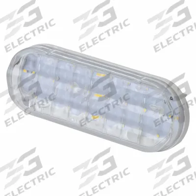 GROTE Back-Up Light: LED, Backup/Reverse Light, Clear, Oval, 2 1/4 in Overall Ht - Backup/Reverse Lights
