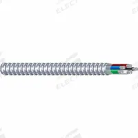 SOUTHWIRE Metallic Clad Building Cable: 2/0 AWG, 3 Conductors, Aluminum, 1,000 ft, Aluminum, Std (MPN 55720701). Key specifications — Brand: SOUTHWIRE.