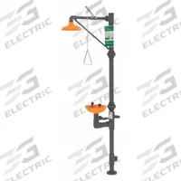 GUARDIAN EQUIPMENT Shower with Eyewash: Floor Mnt, Uncovered, Plastic Bowl, Plastic Pipe, Assembled (MPN G1990). Key specifications — Brand: GUARDIAN EQUIPMENT.
