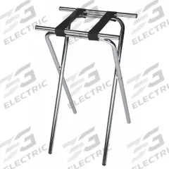 CSL Tray Stand: Steel, Chrome, 19 in Overall Wd, 31 in Overall Ht, 15 in Overall Dp (MPN 1053C-1). Key specifications — Material: Steel; Product Type: Tray Stand; Brand: CSL; Color: Chrome.