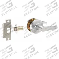 ARROW Door Lockset: Passage Lever Locksets, Chrome, ADA Compliant, SFIC (MPN GL01SR 26D). Key specifications — Ligature Resistance: Not Ligature-Resistant; Brand: ARROW; Lockset Function ANSI Code: F75; Visual Indicator Message: No Message; Lockset Style: GL Angled; ADA Compliant: Yes; Finish: Satin Chromium-Plated : Stainless Steel.