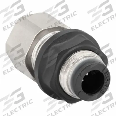 LEGRIS Push-Fit Adapter Fitting: 3/8 mm Pipe x 10 mm OD Size, BSPP x Push-to-Connect - Nylon & Nickel-Plated Brass Tube Fittings