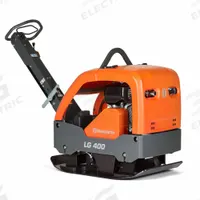 HUSQVARNA Plate Compactor: 25 59/100 in Plate Wd, Forward and Reverse Direction (MPN LG 400). Key specifications — Brand: HUSQVARNA.