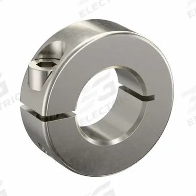 RULAND MANUFACTURING Shaft Collar: 1-Piece, Metric, Round, Clamp-On, 21 mm Bore Dia - Stainless Steel Shaft Collars