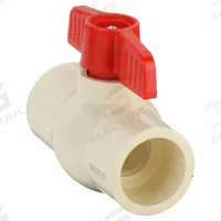 APPROVED VENDOR Manual Two-Way Ball Valve: 1 1/2 in, CPVC, Straight, Socket x Socket, One-Piece, Tee (MPN 107-127). Key specifications — Brand: APPROVED VENDOR; Handle: Tee.