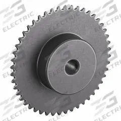 TSUBAKI Sprocket: One-Sided Hub, For Single Strands, 25, 48 Teeth, 3.823 in Pitch Dia, Steel (MPN 25B48). Key specifications — Brand: TSUBAKI.