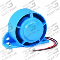 GROTE Vehicle Backup Alarm: Fixed, Tonal, 107 dB Max Sound Level, 12-24V DC, 107 dB Min Sound Level (MPN 73250). Key specifications — Alarm Tone Type: Tonal; Mount Type: Grommet; Connector Type: Blunt Cut Wire; Brand: GROTE; SAE Type Rating: Type B; Operating Voltage: 12-24V DC.