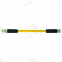Cordset: M8 Male Straight X M8 Female Straight, 3 Pins, Yellow, PUR, 3 m Cable Lg, 24 AWG Wire Size (MPN 7000-88001-0300300). Key specifications — Cable Jacket Color: Yellow; End 1 Mounting Orientation: Straight; End 1 Gender: Male; End 1 Connection Type: M8; Cable Jacket Material: PUR; Brand: MURRELEKTRONIK; IP Rating: IP68; End 2 Connection Type: M8.