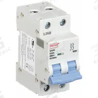 DAYTON IEC Supplementary Protector: 25 A Amps, 7.5kA at 480V AC, Screw Clamp, NDB2-63, 480V AC, D (MPN 5ZVF0). Key specifications — attr195785: Screw Clamp; attr195787: 480V AC; attr195786: D; attr195783: Not Rated; attr195784: 7.5kA at 480V AC; attr215906: NDB2-63; attr211128: DAYTON.