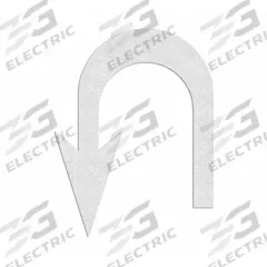 RAE Preformed Thermoplastic Pavement Markings: U-Turn Arrow, White, 10 ft Lg, 7 5/8 ft Wd, Pavement (MPN PR-TH-4070). Key specifications — Legend: U-Turn Arrow; Brand: RAE; Color: White; Adhesion Method: Hand Torch; Material: Thermoplastic.