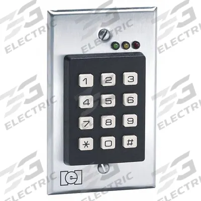 LINEAR Electromagnetic Access Keypad: 4 1/2 in Ht, 1 5/16 in Dp, 2 3/4 in Wd, White - Keypads