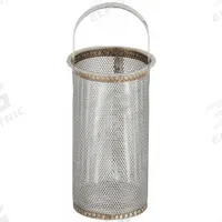 MUELLER STEAM SPECIALTY Replacement Basket: 0.062 in Screen Size, 6.3125 in Lg, Silver (MPN 11/4125 ss repl basket screen). Key specifications — Brand: MUELLER STEAM SPECIALTY; Compatible Product Type: 1-1/4 in Series Strainers; Screen Material: 304 Stainless Steel.