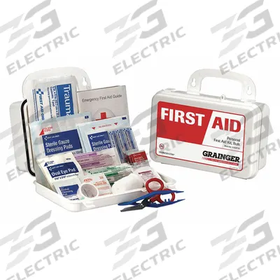 FIRST AID ONLY First Aid Kit and Housing: Gen Purpose, 1 People Served, 47 Components - General Purpose First Aid Kits