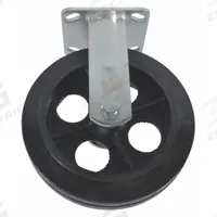 DAYTON Rigid Caster: 500 lb Load Capacity, 8 in Overall Lg, 2 in Overall Wd, Rubber/Steel, Black (MPN R006). Key specifications — Material: Rubber; Compatible Grainger Part Number: 13X506; Color: Black; Brand: DAYTON; Manufacturer Part Number: R006.