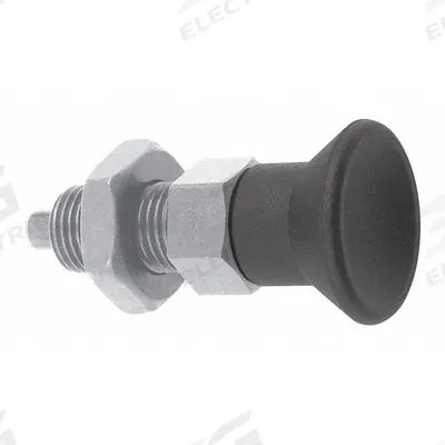 KIPP Indexing Plunger: Nonlocking, 18-8 SS Body w/ 400 SS Plunger - Nonlocking Pull-Knob Indexing Plungers with Jam Nut