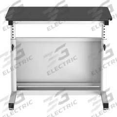 VERSADESK Standing Desk: Black, Wood, 36 in Overall Wd, 24 in Overall Dp, 36 in Max Desktop Ht (MPN CTL3624-WB). Key specifications — Frame Color: White; Frame Material: Steel; Brand: VERSADESK; Desktop Color: Black; Desktop Material: Wood.