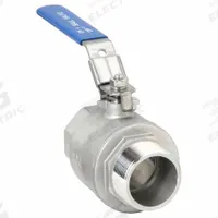 USA INDUSTRIALS Manual Two-Way Ball Valve: 2 in, 304 Stainless Steel, Straight Valve Body, Two-Piece (MPN ZUSA-VLV-155). Key specifications — Brand: USA INDUSTRIALS; Handle: Locking Lever.